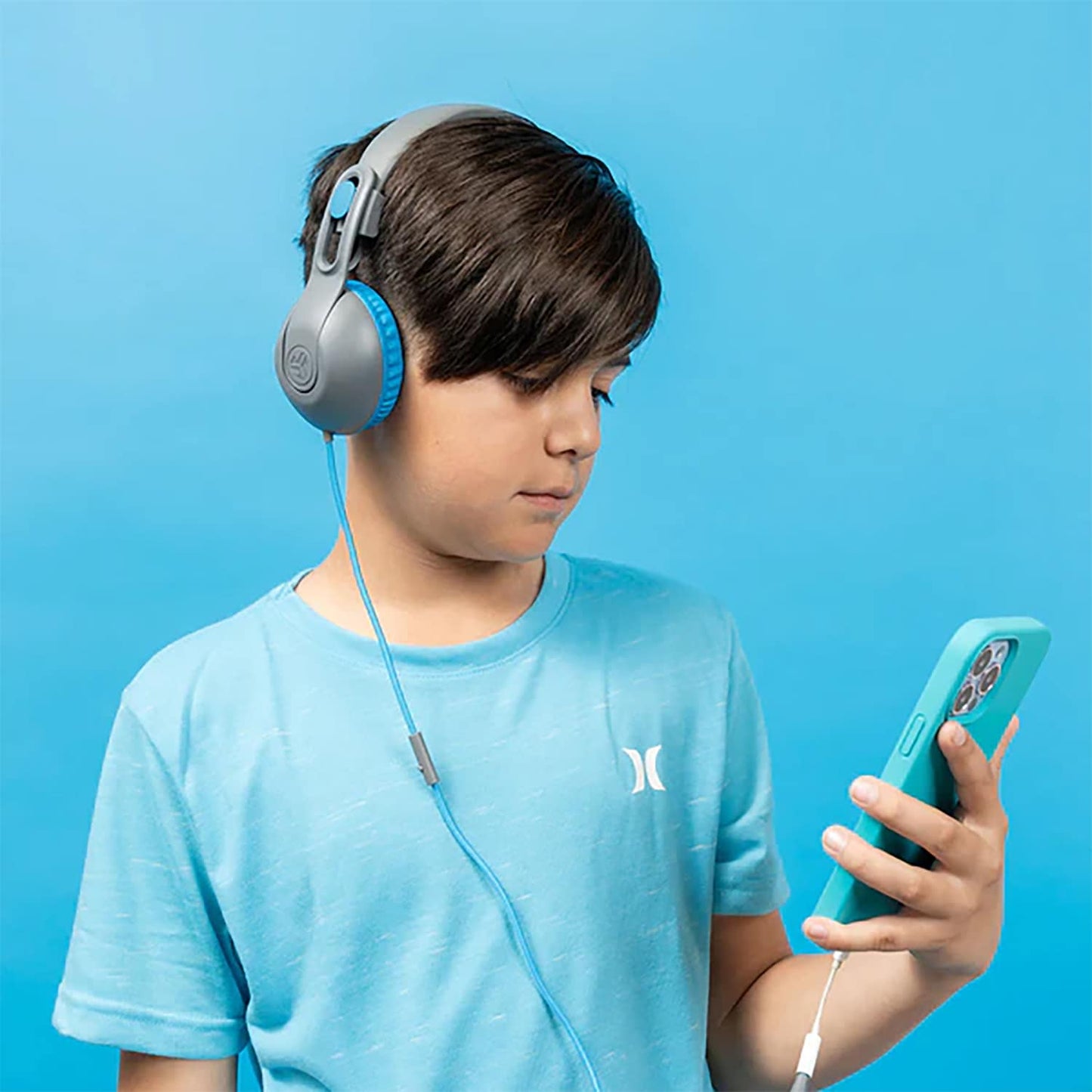 IFCHKSTU2RGRYBLU122 JBuddies Studio 2 Wired Headphones Blue/Gray