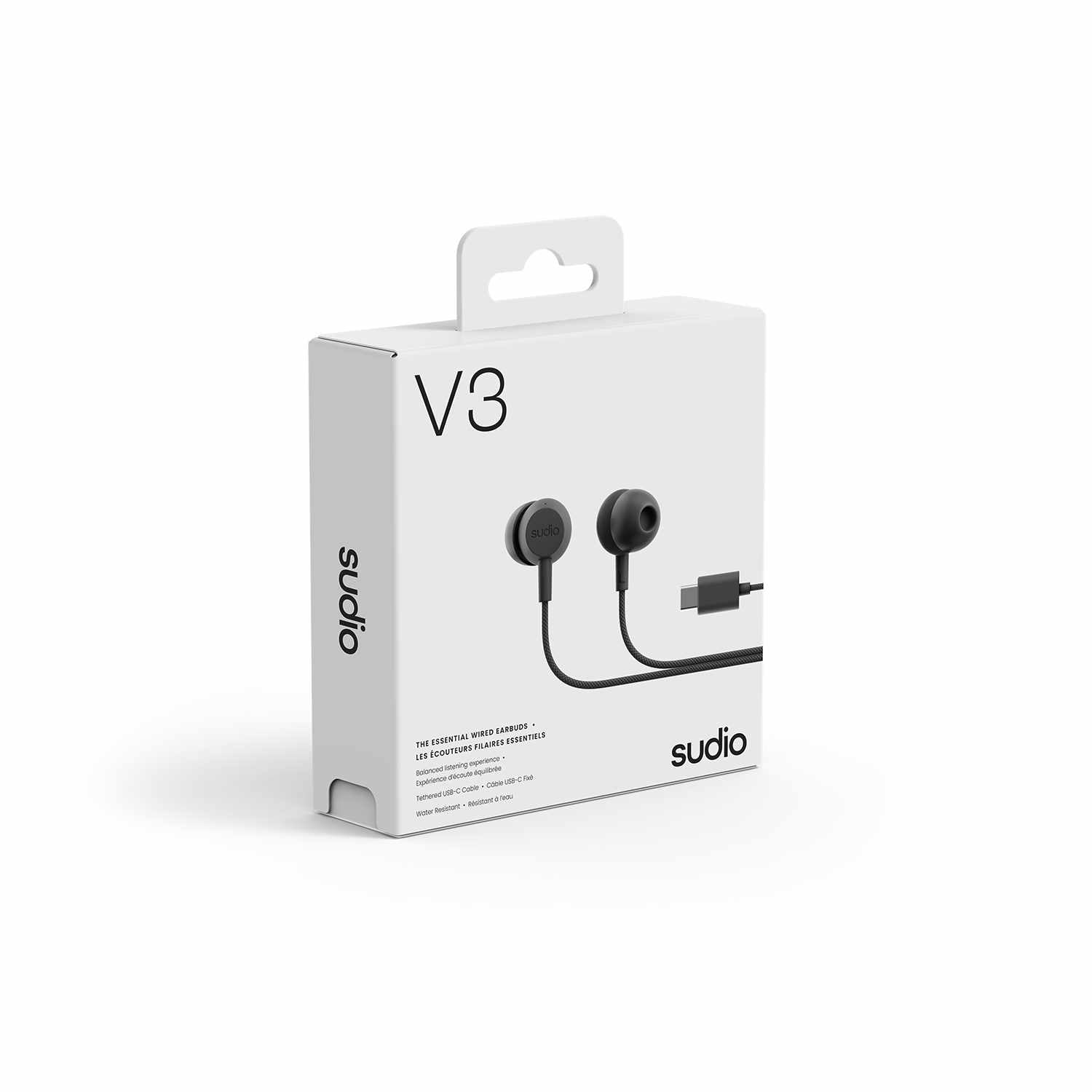 Sudio V3 Wired Earbuds Black