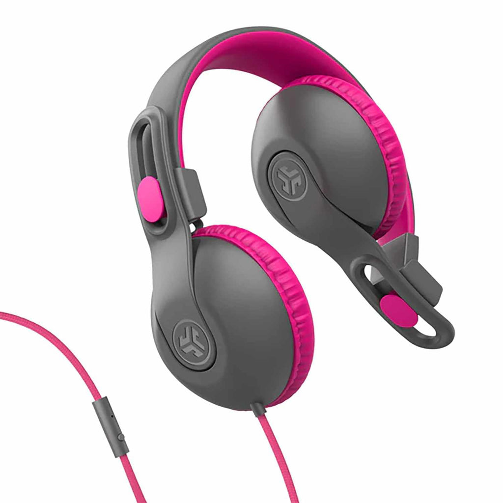 JLab JBuddies Studio 2 Wired Headphones Gray/Pink