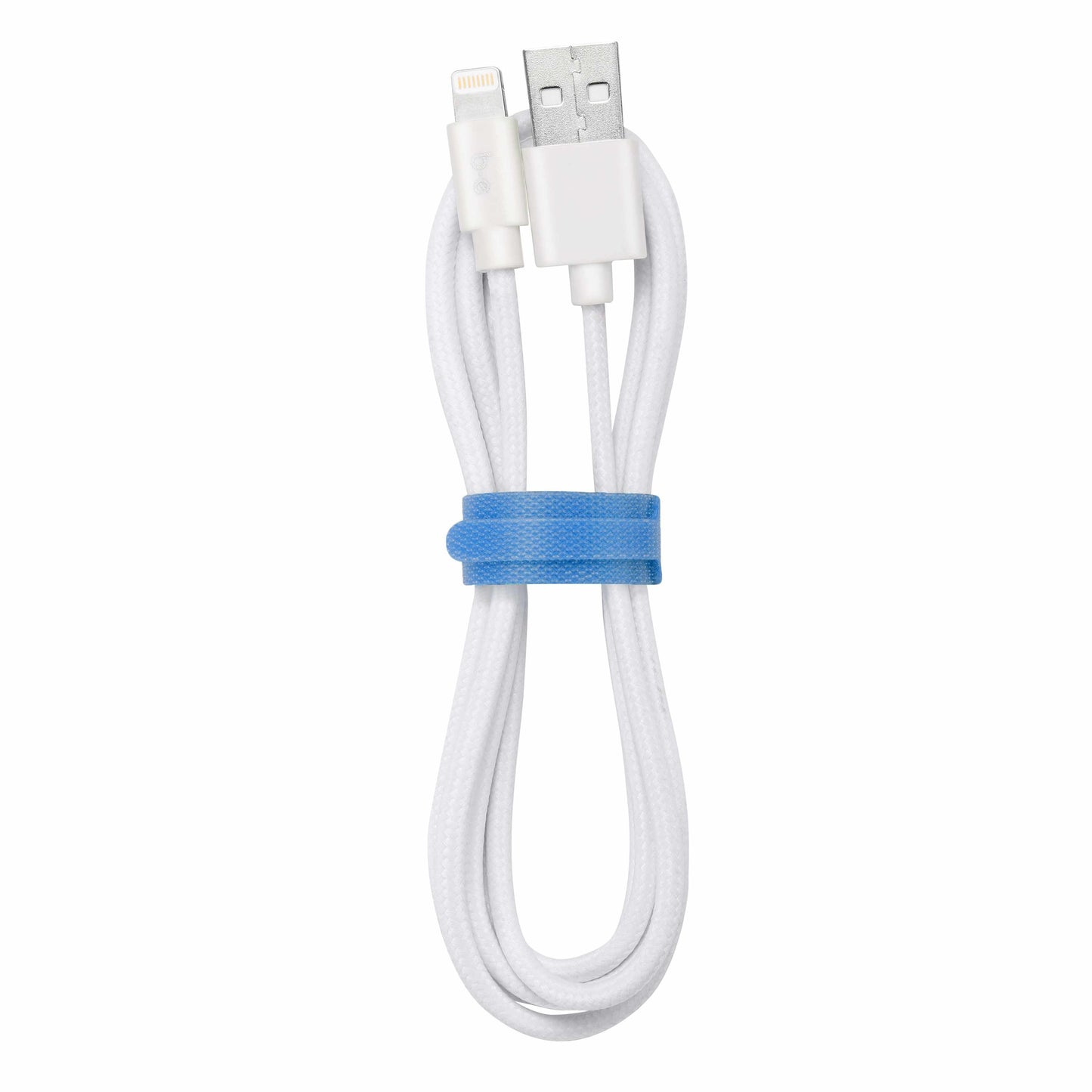 B4MFIWH Braided Charge/Sync Lightning to USB-A Cable 4ft White