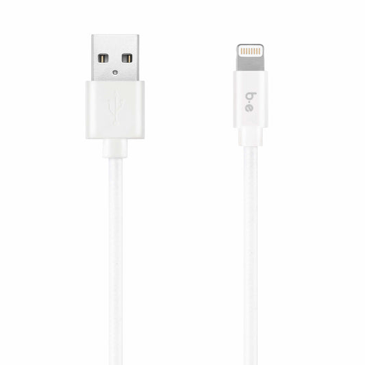 B6MFIWH Braided Charge/Sync Lightning to USB-A 6ft White