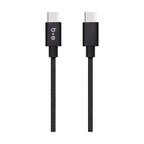 Blu Element Braided Charge/Sync USB-C to USB-C Cable 10ft Black 60W