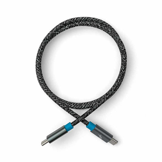 NBUSBCC1MSGRY PowerKnit USB-C to USB-C 3ft 60W PD Fast Charge Cable Space Gray