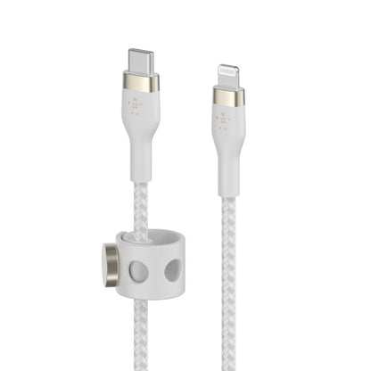 CAA011bt2MWH BoostCharge Pro Flex USB-C Cable with Lightning Connector White