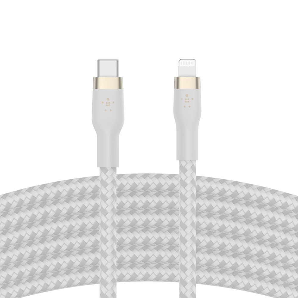 CAA011bt2MWH BoostCharge Pro Flex USB-C Cable with Lightning Connector White