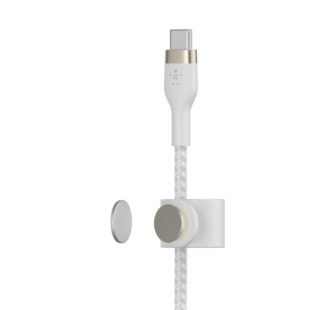 CAA011bt2MWH BoostCharge Pro Flex USB-C Cable with Lightning Connector White