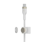 Belkin BoostCharge Pro Flex USB-C Cable with Lightning Connector 6ft White