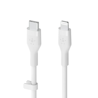 CAA009bt1MWH BoostCharge PRO USB-C Cable with Lightning Connector 3ft White