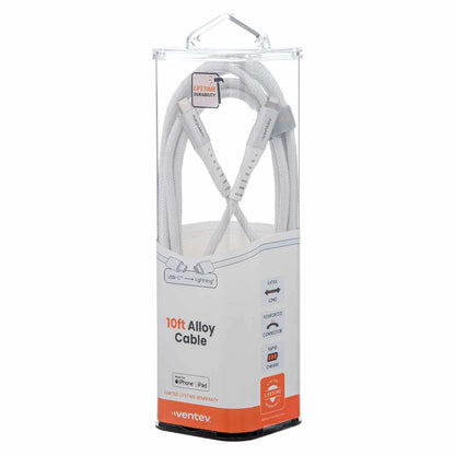 AC10WHT256521 ChargeSync Alloy USB-C to Lightning Cable 10ft White