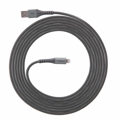 AC10STL256517 ChargeSync Alloy Lightning Cable 10ft Steel