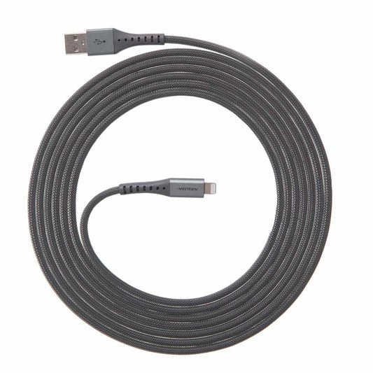 AC10STL256517 ChargeSync Alloy Lightning Cable 10ft Steel