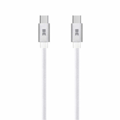 BEC2C5W Braided Charge/Sync USB-C to USB-C Cable 4ft 60W White