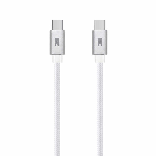 BEC2C5W Braided Charge/Sync USB-C to USB-C Cable 4ft 60W White
