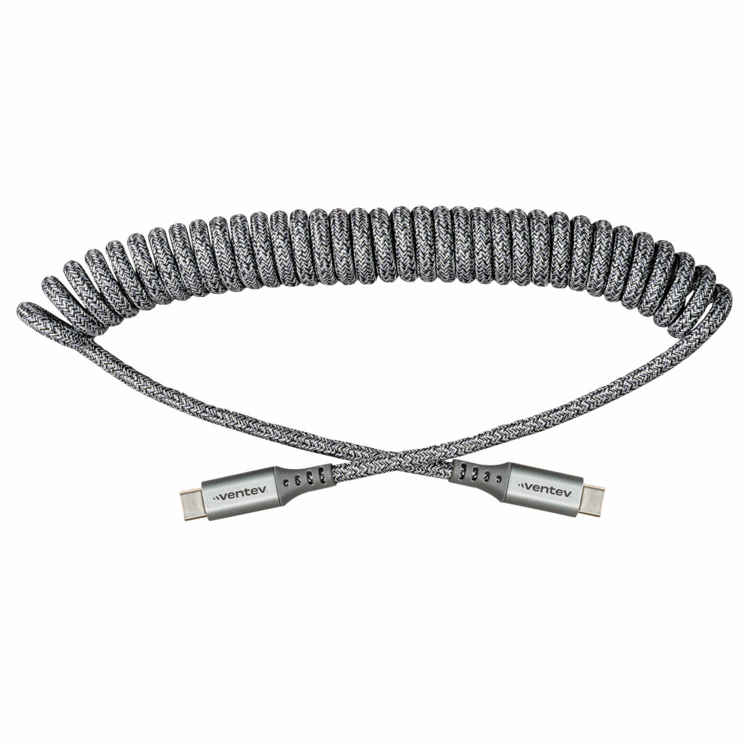 Ventev USB-C to USB-C Cable 3ft Gray