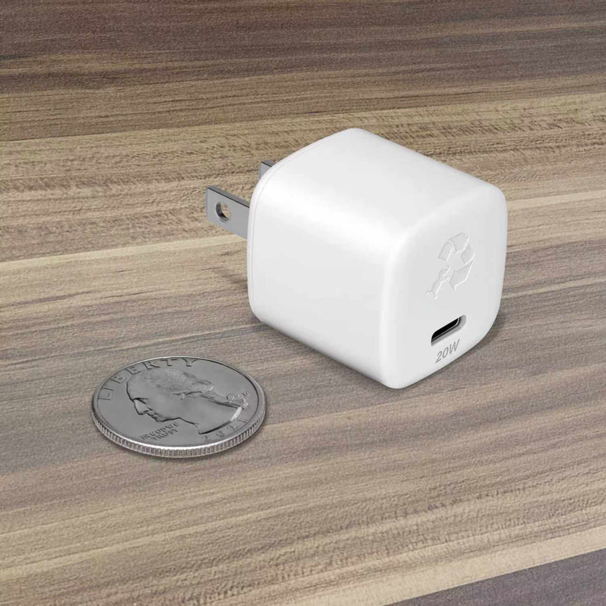Nimble 20W Bundle with USB-C to USB-C Cable White