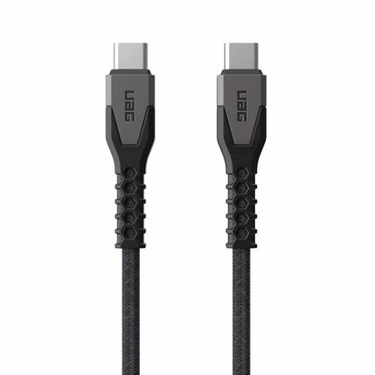 9B4413114030 Rugged Kevlar Core USB-C to USB-C Charge/Sync Cable 5ft Black/Grey