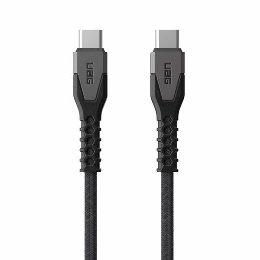 9B4413114030 Rugged Kevlar Core USB-C to USB-C Charge/Sync Cable 5ft Black/Grey
