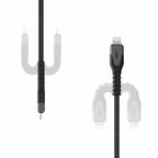 UAG Rugged Kevlar Core USB-C to Lightning Charge/Sync Cable 5ft Black/Grey