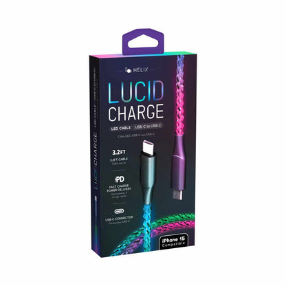 ETHCLED Lucid Charge LED USB-C Cable Multi-Color