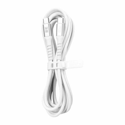 BEC2C6FTW SpeedCharge Premium Braided Cable USB-C to USB-C 6ft 100W White