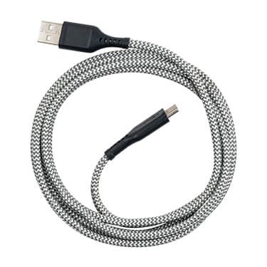 BC6GRY262893 High Speed USB-A to USB-C Braided Cable 6ft Grey