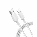 Anker USB-A to USB-C Braided Cable 3ft  White