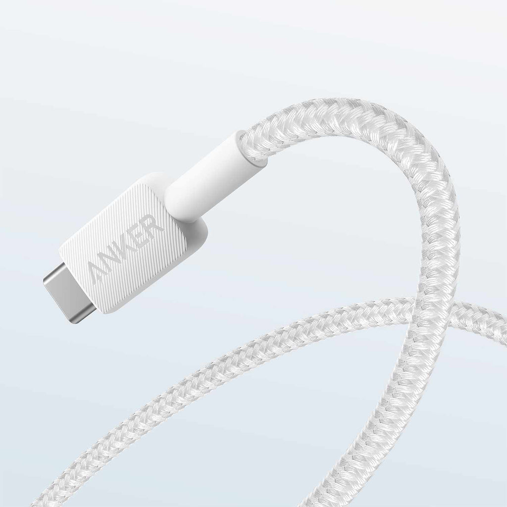 Anker USB-A to USB-C 3ft Braided Cable White