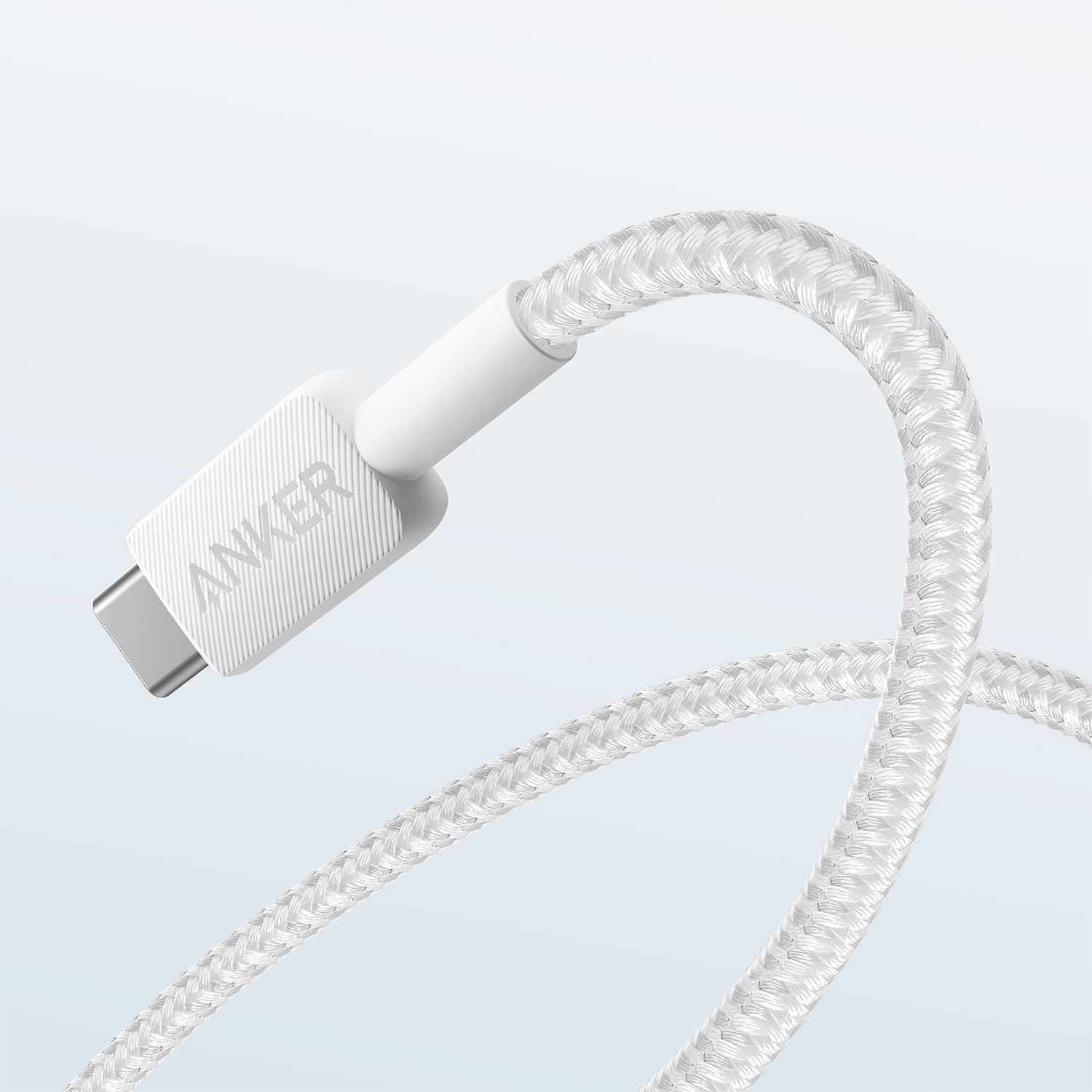 Anker USB-A to USB-C 3ft Braided Cable White