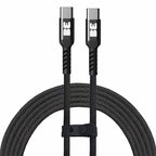 Blu Element SpeedCharge Premium Braided Cable USB-C to USB-C 6ft 100W Black
