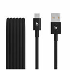 Beats by Dre USB-A to USB-C Woven Cable 5ft Bolt Black Two-Pack