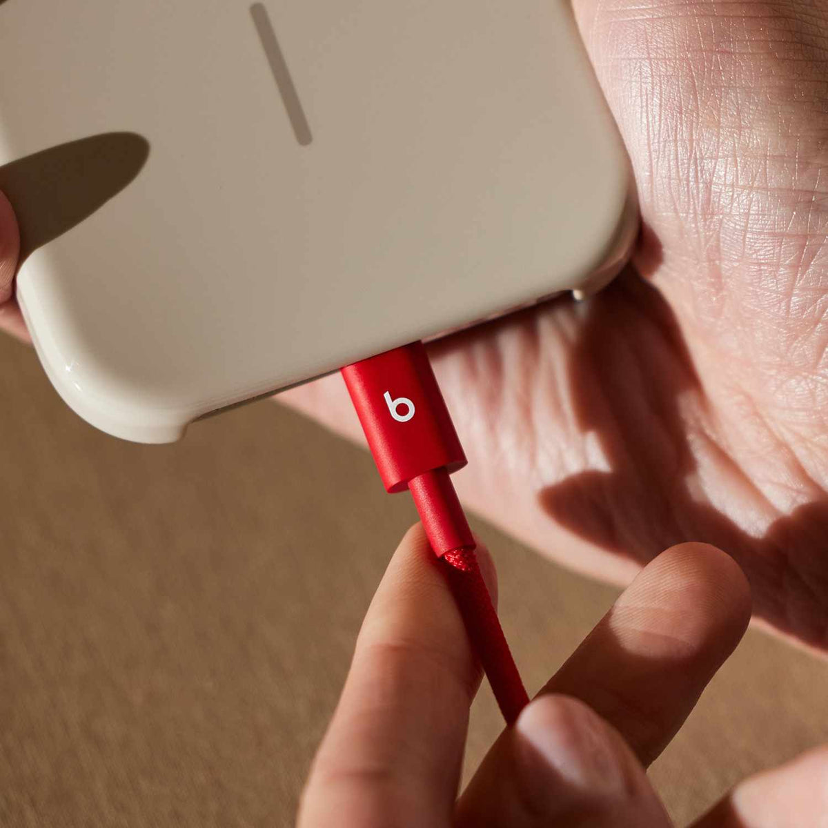 Beats by Dre USB-C to USB-C Woven Cable 5ft Rapid Red