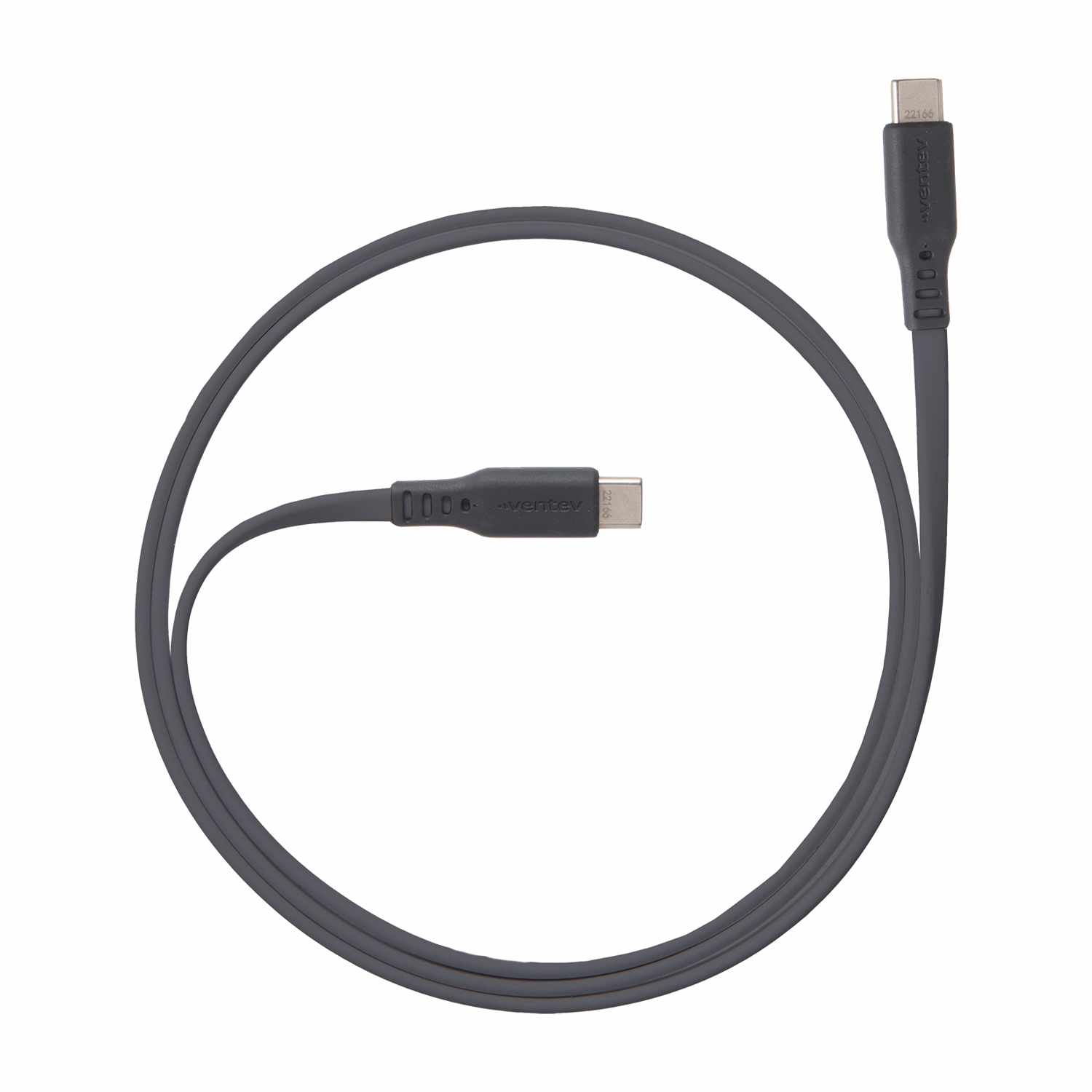 Ventev USB-C to USB-C 6ft Cable Gray