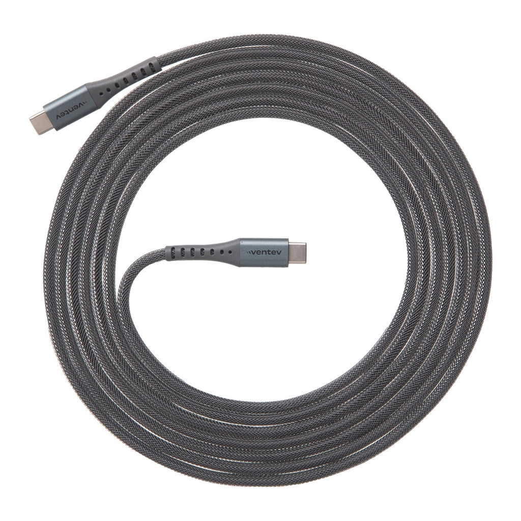 Ventev USB-C to USB-C 10ft Cable Steel