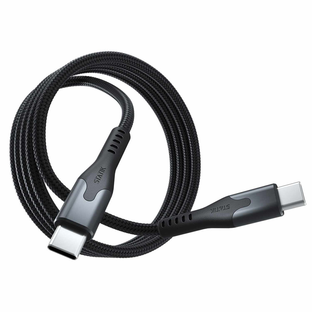 Blu Element SelfCoil Magnetic Cable USB-C to USB-C 3.3ft 100W Black