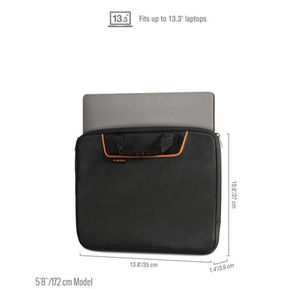 EKF808S13B ContemPRO Laptop Sleeve w/Memory Foam up to 13.3-Inch Black