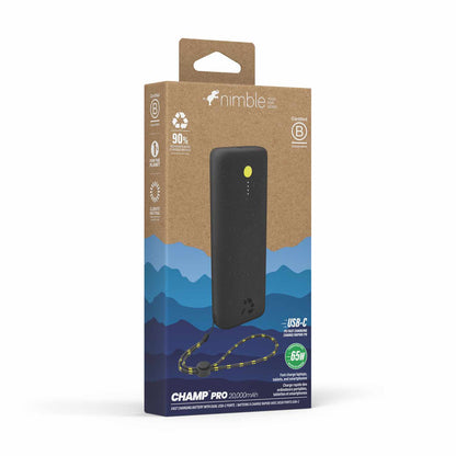 NBCPC20K2C11483 Champ Pro Portable Charger 20.000 mAh Midnight Black