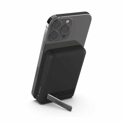 BPD004btBK 5K Magnetic Wireless Power Bank + Stand Black