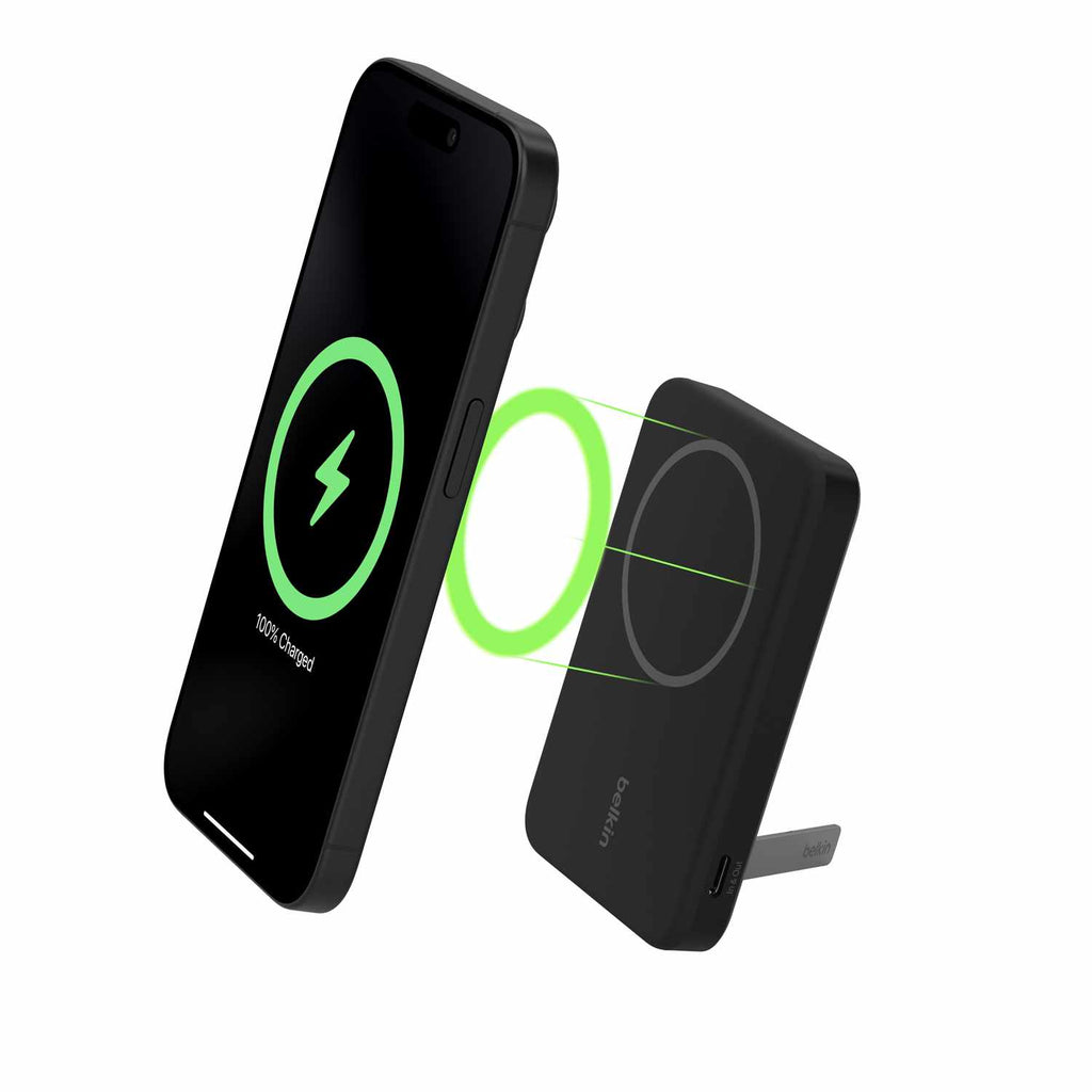 Belkin BoostCharge Pro Qi2 Wireless Power Bank 5.000 mAh 15 W Black