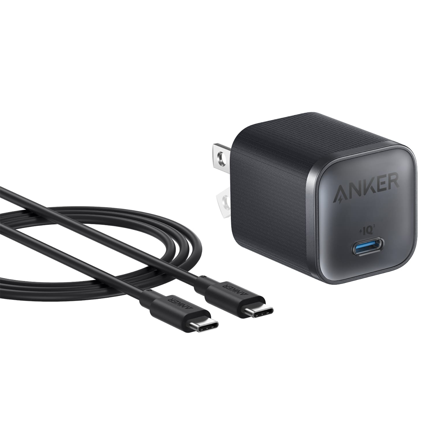 Anker 45W Nano Charger with USB-C Cable Black