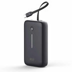 Blu Element PowerFlex 20K mAh 30W PD Power Bank with Built-In USB-C Cable Black