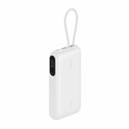 Belkin Ultracharge Power Bank 10.000 mAh 45W with Display and Cable Integrated White