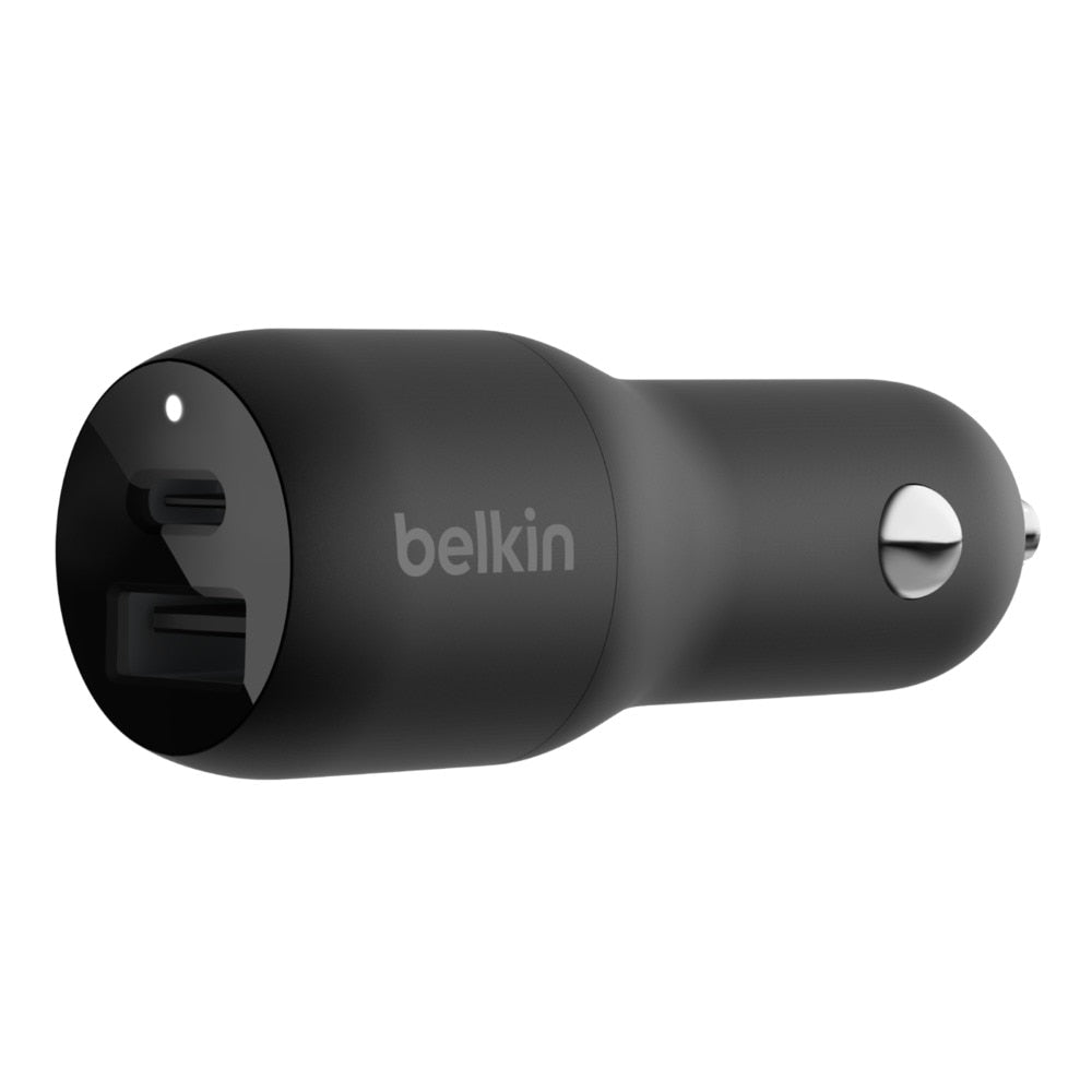Belkin BoostCharge Car Charger 37W PD/PPS 2-Port USB-C/USB-A Black