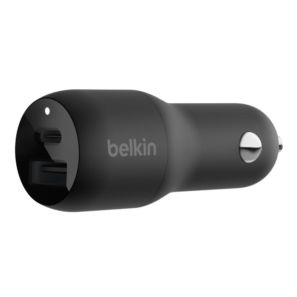 Belkin BoostCharge Car Charger 37W PD/PPS 2-Port USB-C/USB-A Black