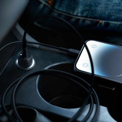 CCA004bt1MBKB6 30W USB-C Power Delivery PPS Car Charger  + C-C Cable Black