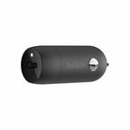 Belkin Boost Charge Car Charger 30W PD/PPS USB-C with USB-C to Lightning Cable Black