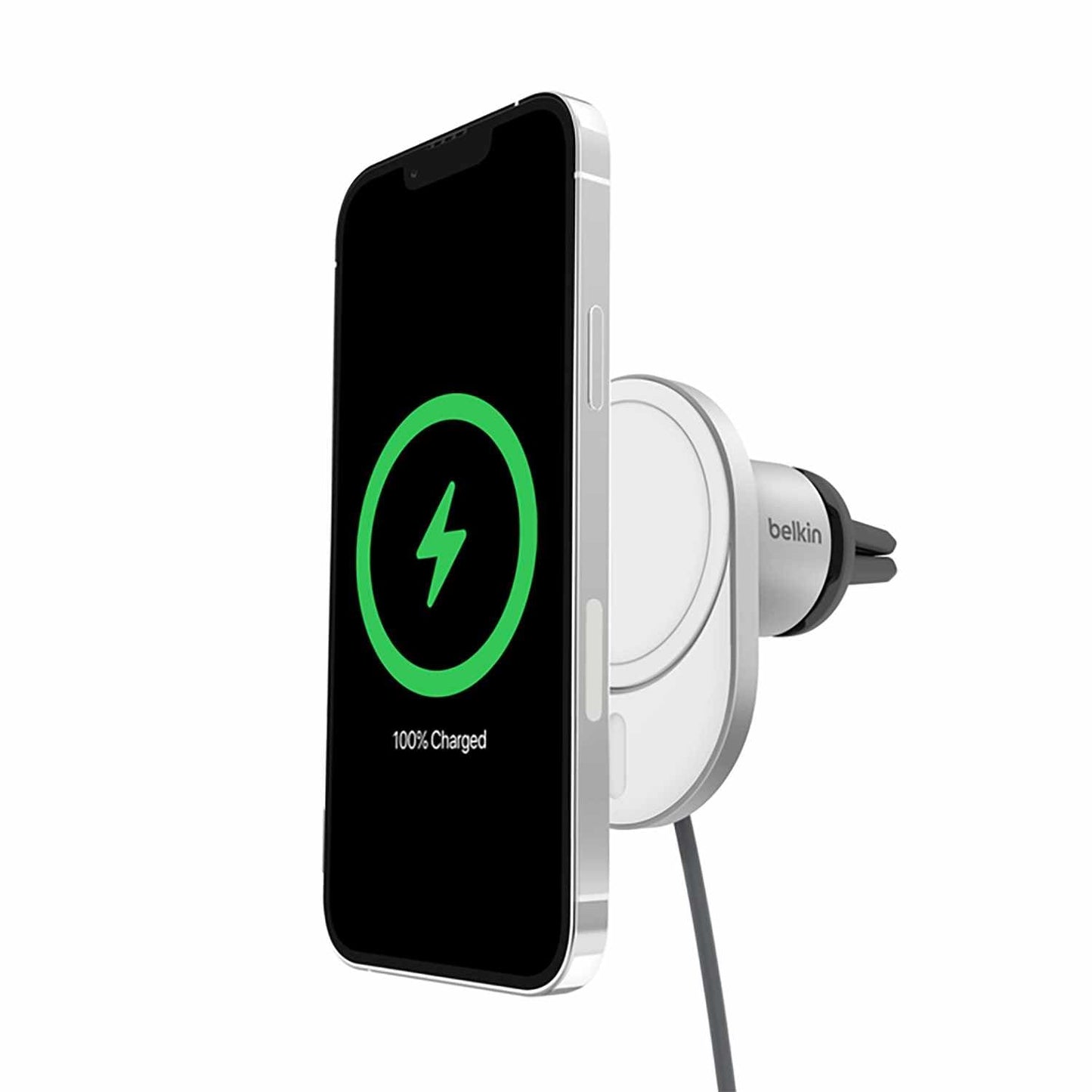 WIC008btGRV2 BoostCharge Pro Magnetic Wireless Car Charger w/Qi2 15W Grey