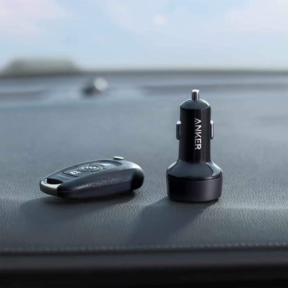 B2732HF15 35W Car Charger 2-Port USB-A/USB-C with USB-C Cable Black