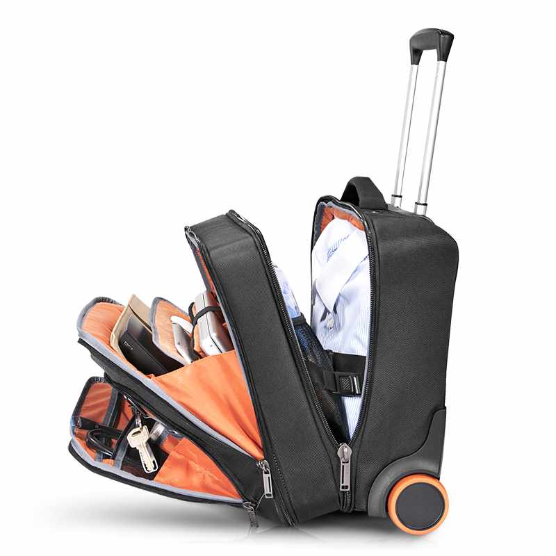 EKB440 Journey Laptop Trolley Rolling Briefcase 11-16 inch Black