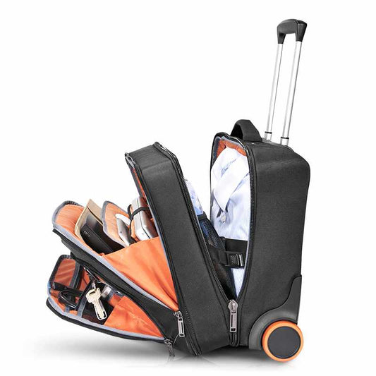 EKB440 Journey Laptop Trolley Rolling Briefcase 11-16 inch Black
