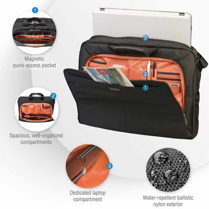 EKB417BK18 Lunar Laptop Bag/Briefcase 18.4 inch Black